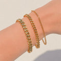 Cuban-Chain-Armband aus Edelstahl – 3 Farben & 4 Breiten – Produktansicht
