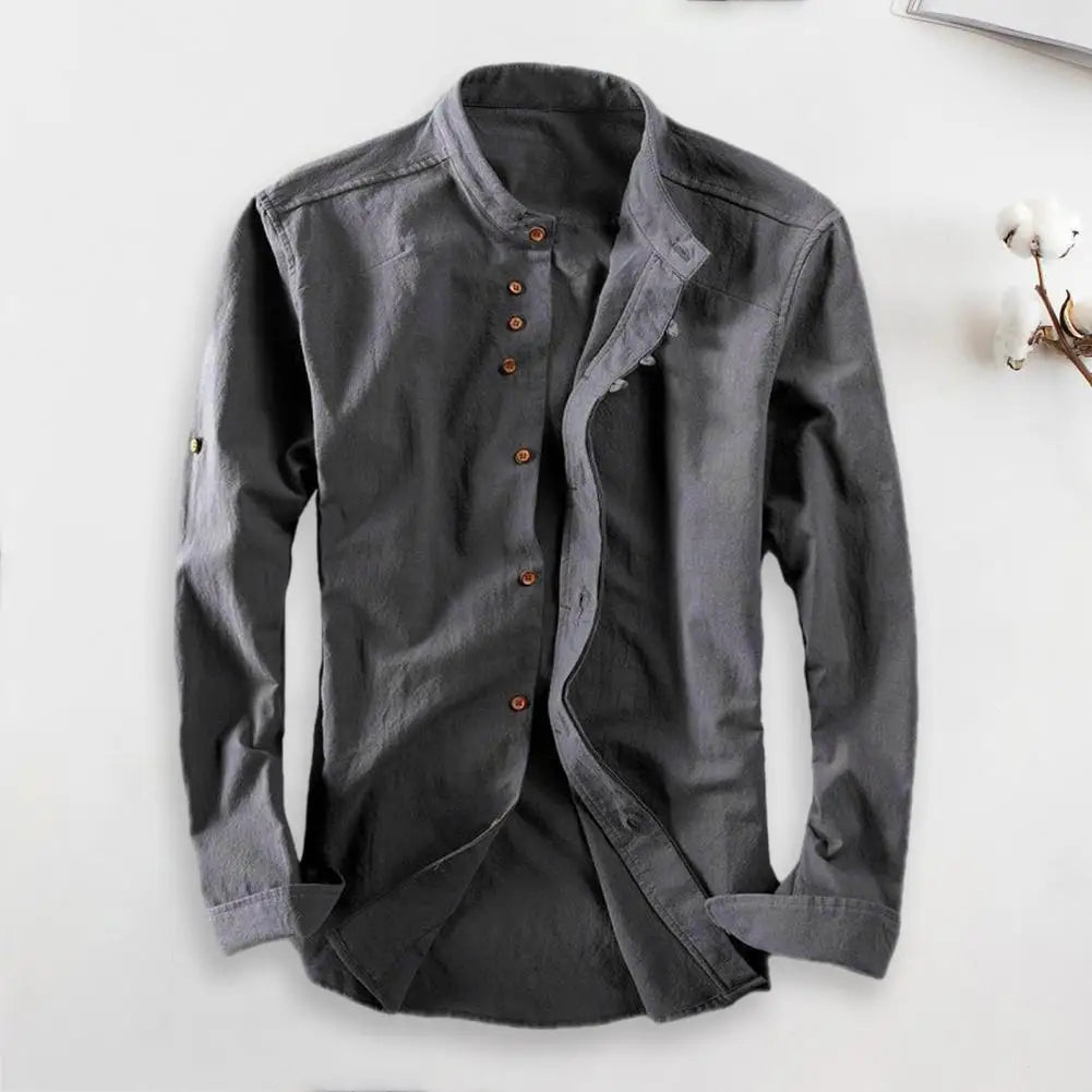Men's Long-Sleeve Shirt – Retro Style | Elegant &amp; Comfortable | Autumn &amp; Spring