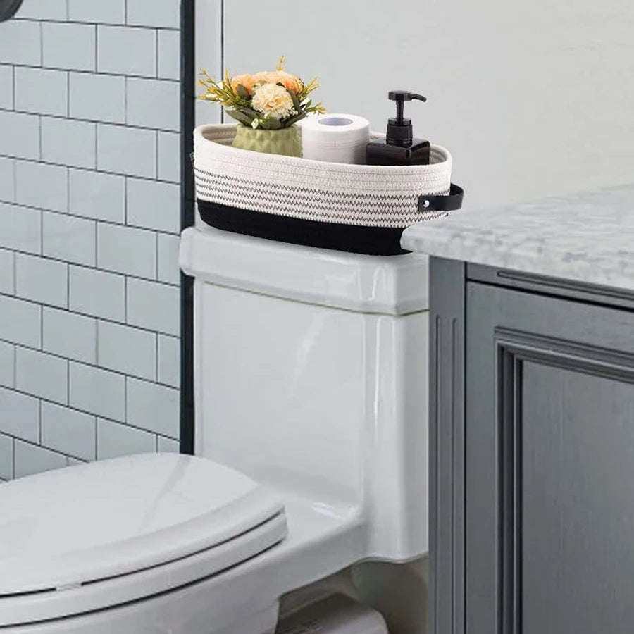 Nordic Baumwollkorb – Geflochten, Hochwertig & Vielseitig