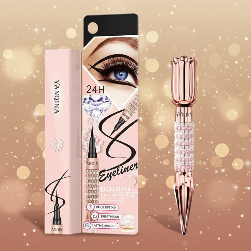 Flüssiger Eyeliner – Wasserfest & Präzise | Tiefschwarz | Langanhaltend