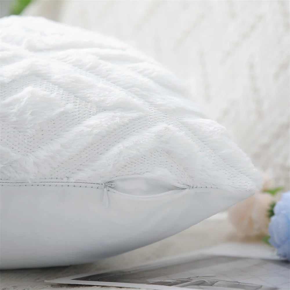 Luxus Samt Kissenbezug 40×40/45×45/50×50 – Weiche Premium Deko-Kissenhülle für Sofa & Schlafzimmer