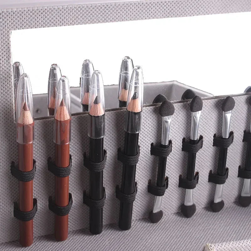 Miss Rose Luxus Make-up Koffer – Profi Schminkset mit 4 Ebenen, Lidschatten, Lippenfarben & Rouge