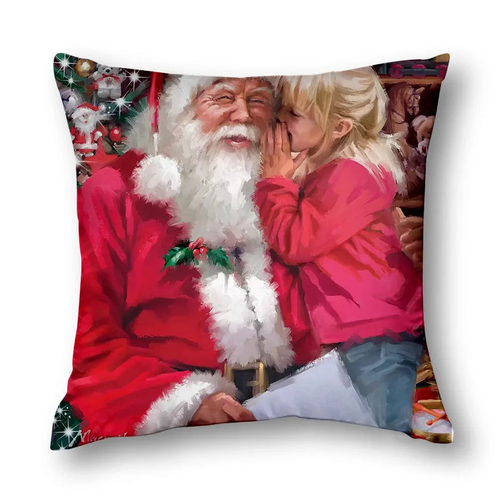 Luxus Weihnachts-Kissenbezug – Winterliche Deko für Sofa & Schlafzimmer | Hochwertige 40–60 cm Kissenhüllen