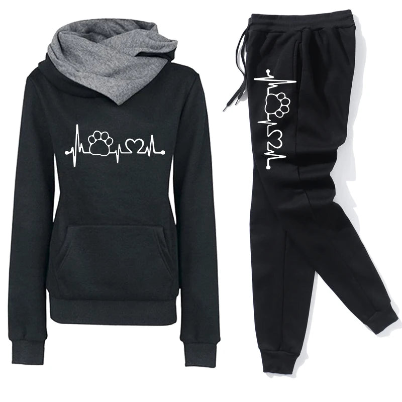 Damen Jogginganzug – weich & warm – Hoodie + Jogginghose – S–XXXL – Trendfarben