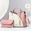 Damen-Handtasche mit Tragegriff und Schulterriemen – 6 Farben – Produktansicht