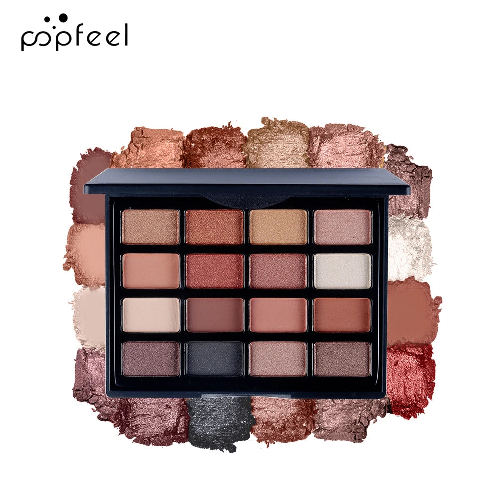 Eye Makeup Set „POPFEEL Pro Look“ – Lidschattenpalette, Mascara & Eyeliner