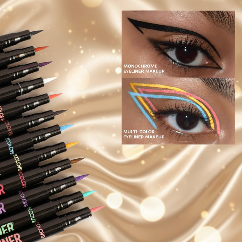 Flüssiger Präzisions-Eyeliner – Hochpigmentierter, Wasserfester Farb-Liner für Perfekte Looks