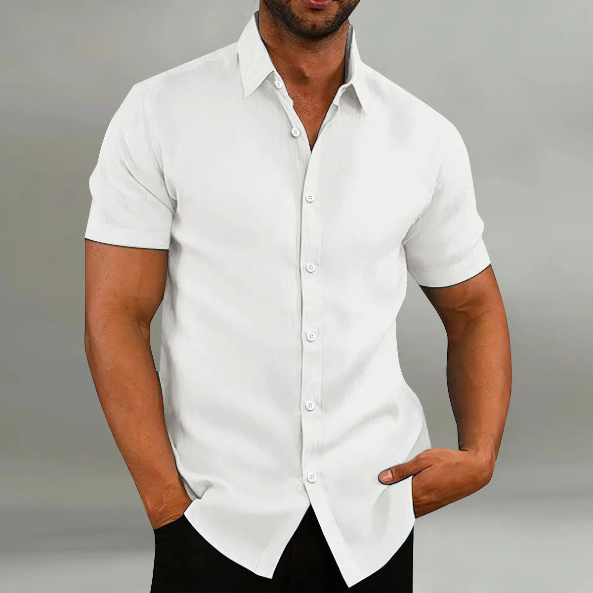 Men's Summer Shirt – Short Sleeve | Breathable &amp; Comfortable | Casual &amp; Everyday Wear