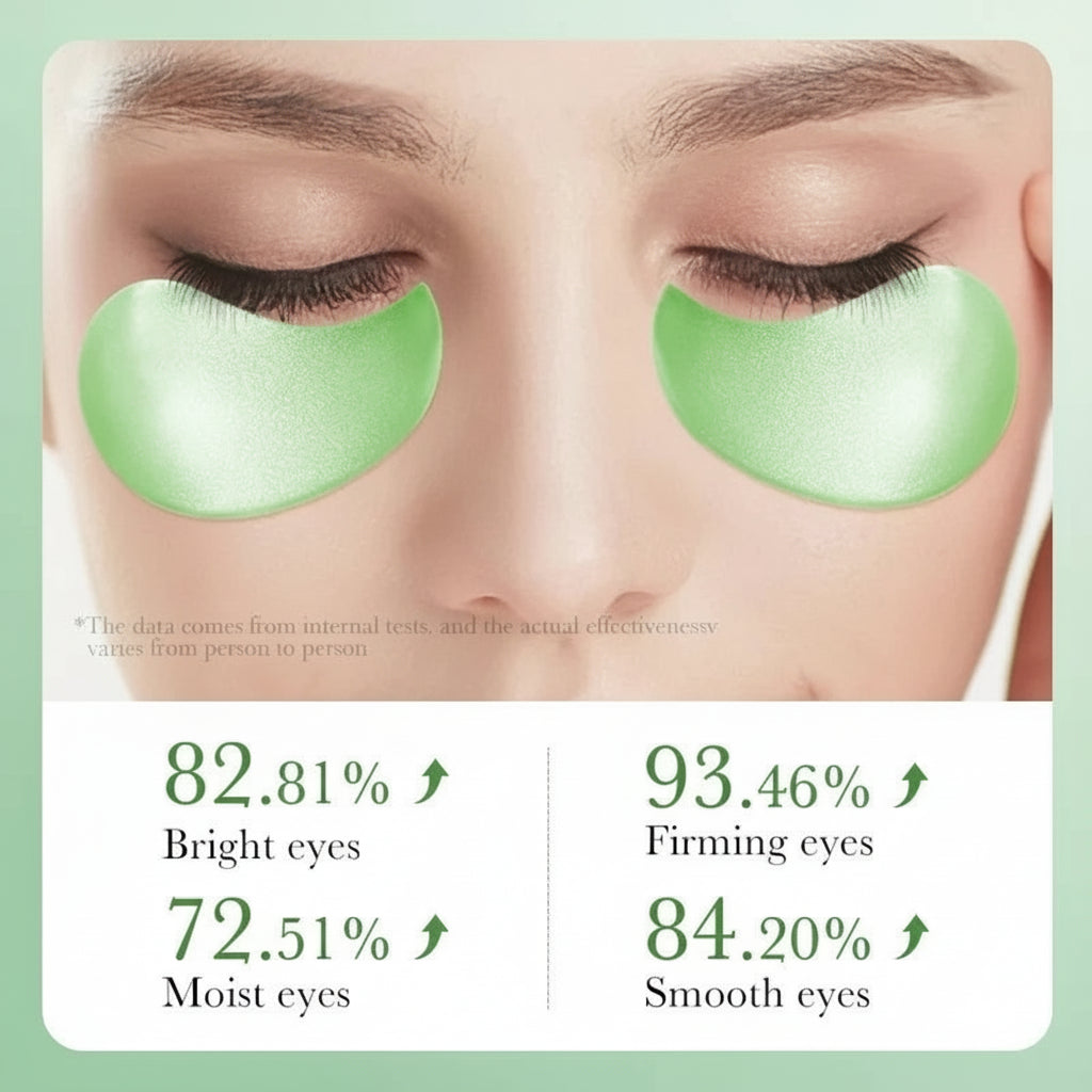 Aloe Vera Eye Patches – 60 Stück Collagen Hydrogel Pads gegen Augenringe & Schwellungen
