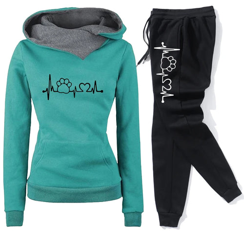 Damen Jogginganzug – weich & warm – Hoodie + Jogginghose – S–XXXL – Trendfarben