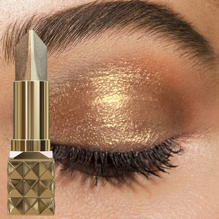 Premium 2-in-1 Eye Shadow Stick – Schimmer & Glitter, Langhaltend & Mühelos aufzutragen