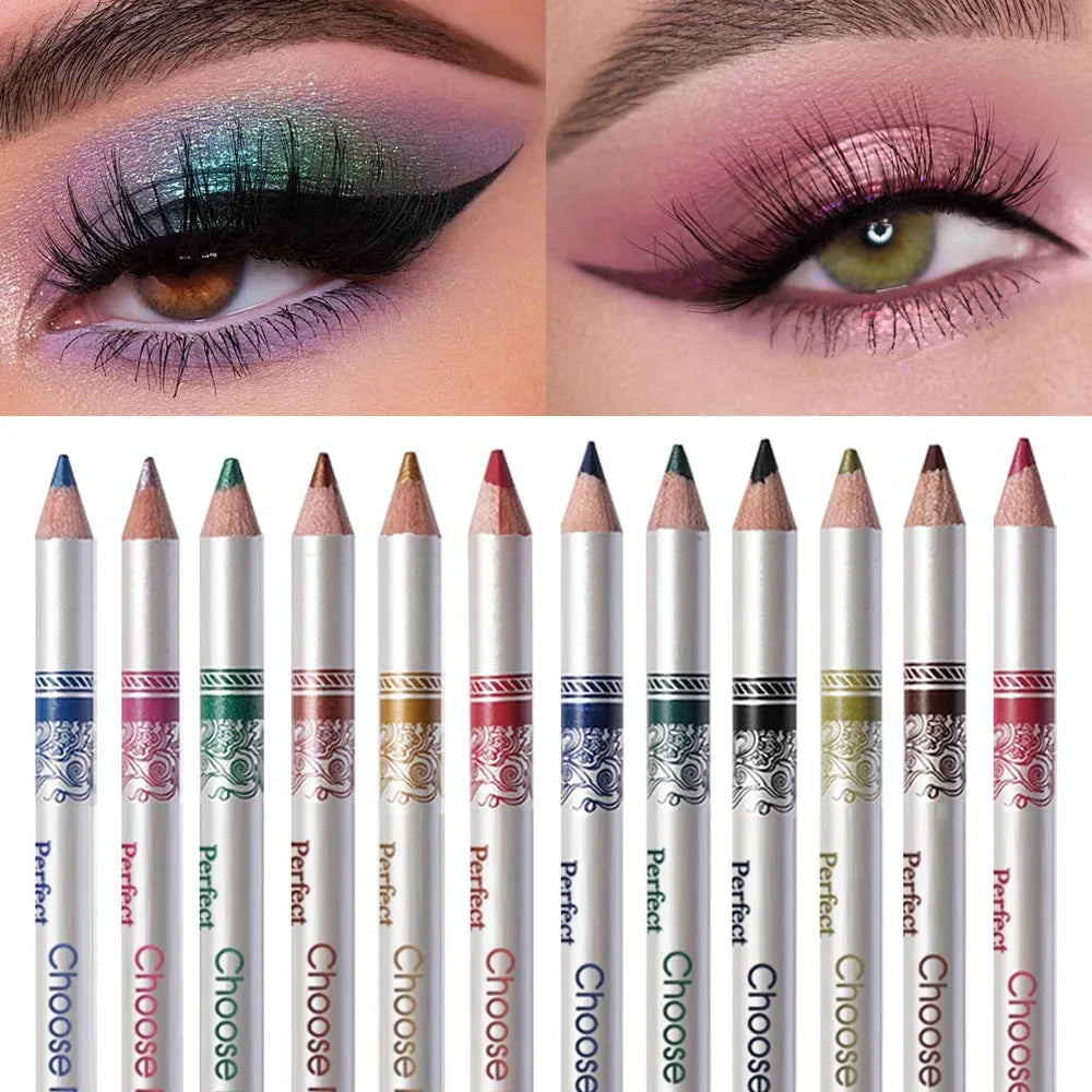 Luxus Eyeliner-Set – Wasserfest, Hochpigmentiert & Langhaftend | 12-Farben Collection für Präzise, Strahlende Augen-Looks