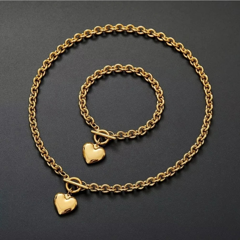 Perlen-Schmuckset für Damen – Halskette & Armband – Elegant, Geschenkidee