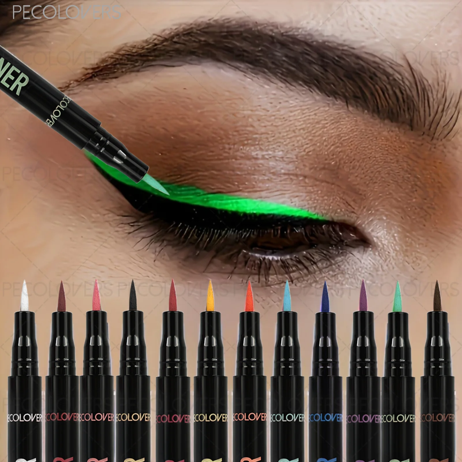 Flüssiger Präzisions-Eyeliner – Hochpigmentierter, Wasserfester Farb-Liner für Perfekte Looks