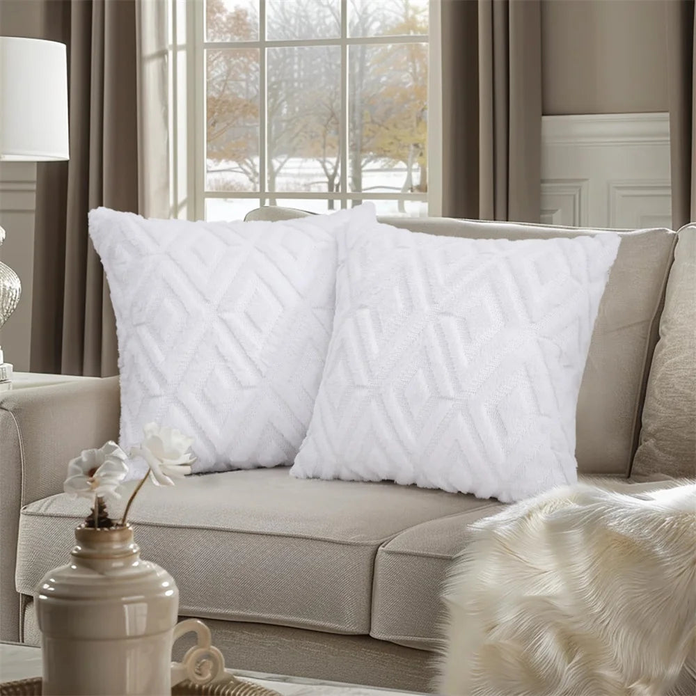 Luxus Samt Kissenbezug 40×40/45×45/50×50 – Weiche Premium Deko-Kissenhülle für Sofa & Schlafzimmer