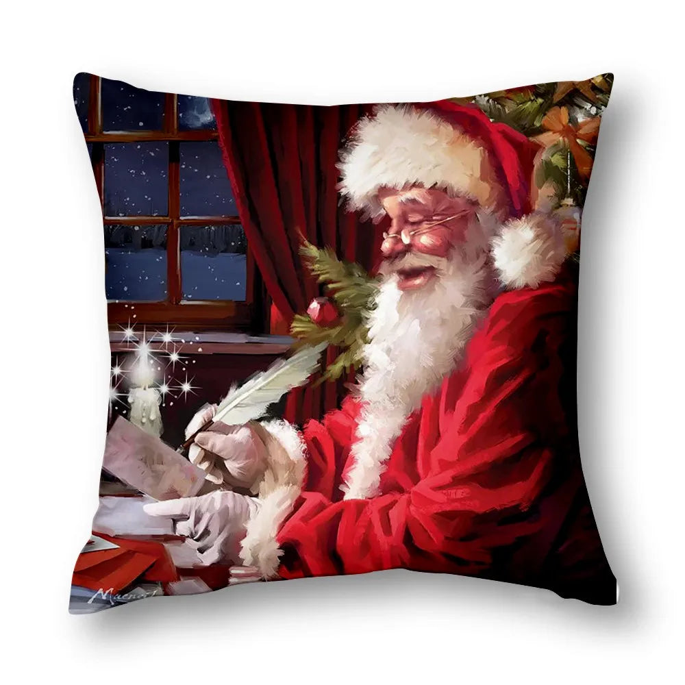 Luxus Weihnachts-Kissenbezug – Winterliche Deko für Sofa & Schlafzimmer | Hochwertige 40–60 cm Kissenhüllen