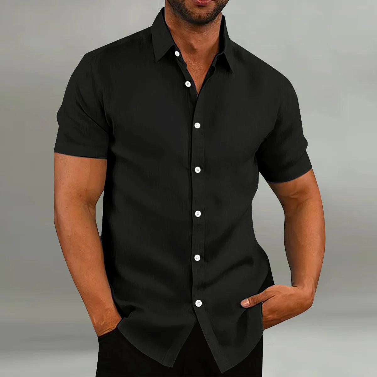 Men's Summer Shirt – Short Sleeve | Breathable &amp; Comfortable | Casual &amp; Everyday Wear