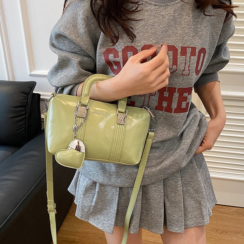 Minimalistische Damen-Crossbody-Tasche aus Lederoptik – Elegante City-Bag im Paris-Stil