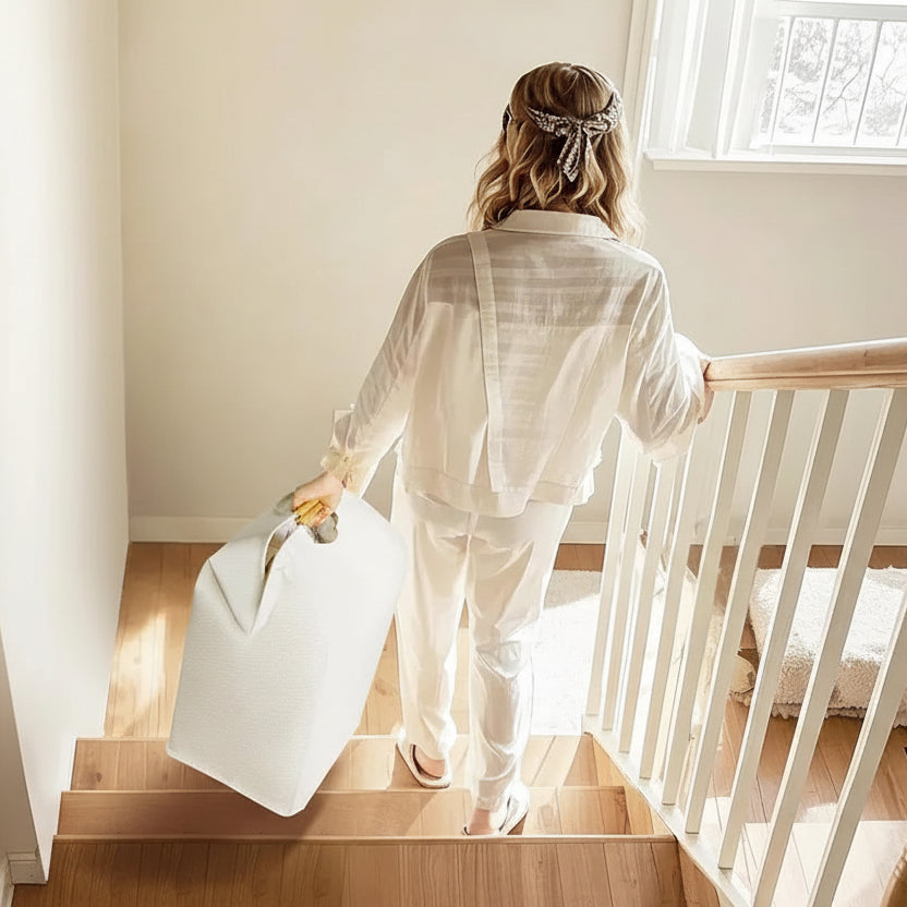 Moderner Aufbewahrungskorb in Grau