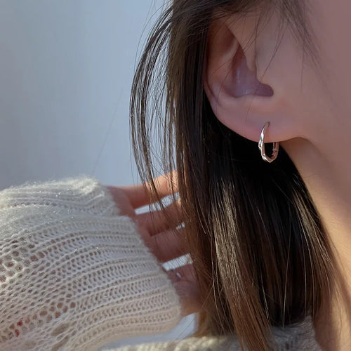 925 Sterling Silber Mini-Kreolen in Gold und Silber