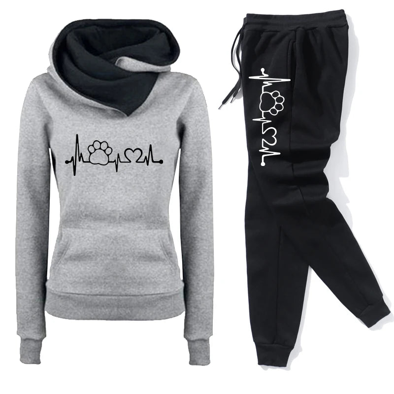 Damen Jogginganzug – weich & warm – Hoodie + Jogginghose – S–XXXL – Trendfarben