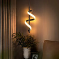 Nordische LED-Wandleuchte in S-Form – Schwarz oder Gold
