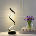 LED-Spiral-Tischlampe – Schwarz