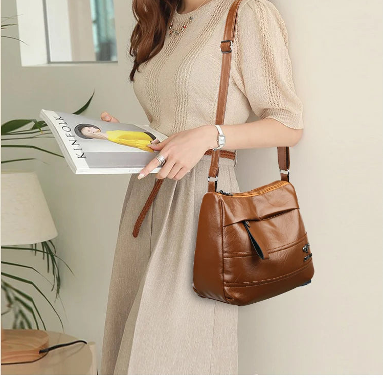 Bordeaux Umhängetasche für Alltag und Freizeit