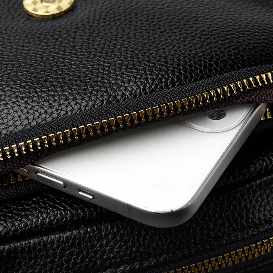 Elegante Umhängetasche aus Leder – Klassische Damen Schultertasche, Alltag & Ausgehen, 6 Farben