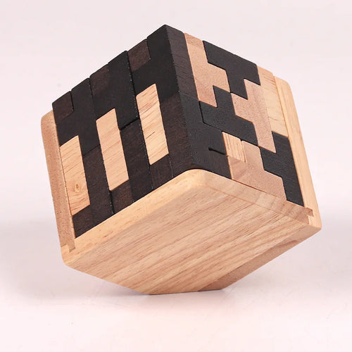 3D-Holzpuzzle als Denkspiel – für Kinder und Erwachsene